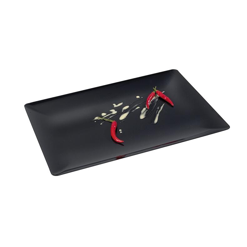 Plato Fluid Negro 340X240 mm. X 15 mm. (5 u.)
