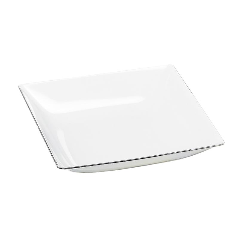 Mini Plato Fluid Transparente 130X120X26 mm. (10 u.)