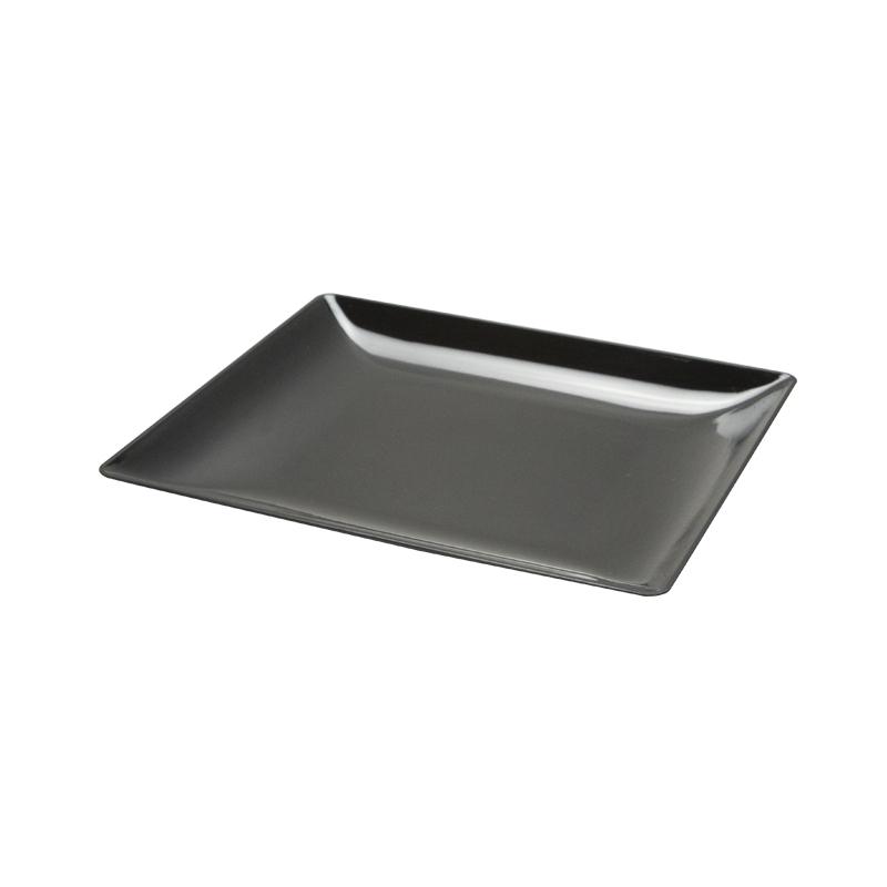 Plato Fluid Negro 160X160X13 mm. (10 u.)