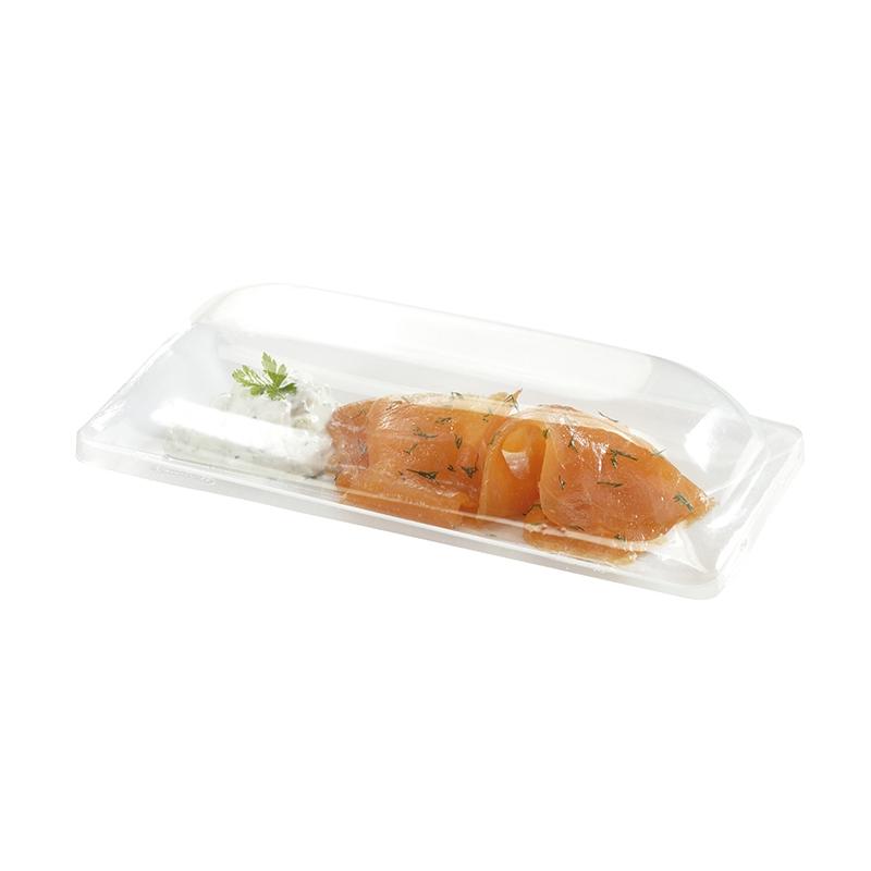 Tapas Transparente para Bandeja Fluid 200X90 mm.