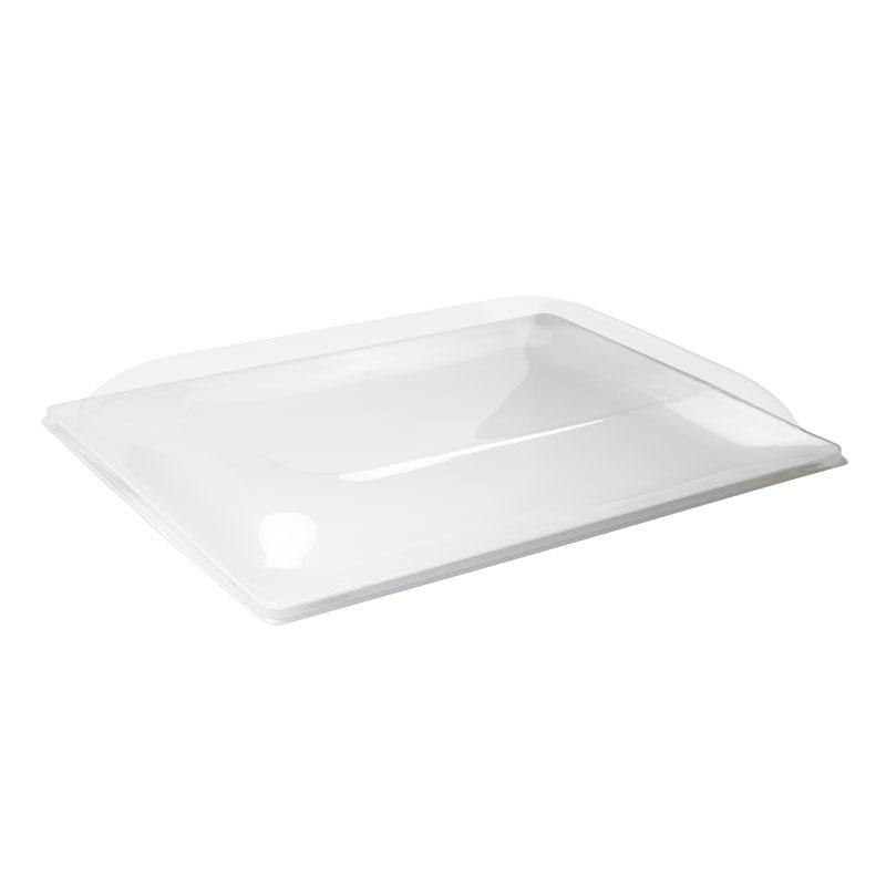 Tapas Transparente Plato Fluid 390X290 mm. (50 u.)