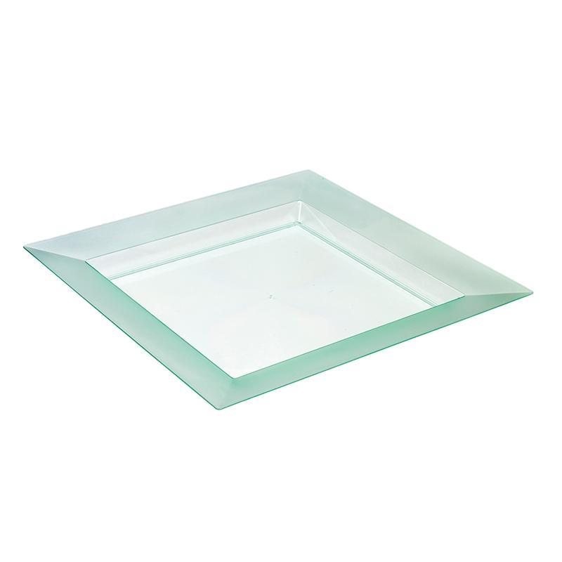 Bandeja Serie Diamant Transp.Verde 350X350X35 mm. Este Articulo No Admit (25 u.)