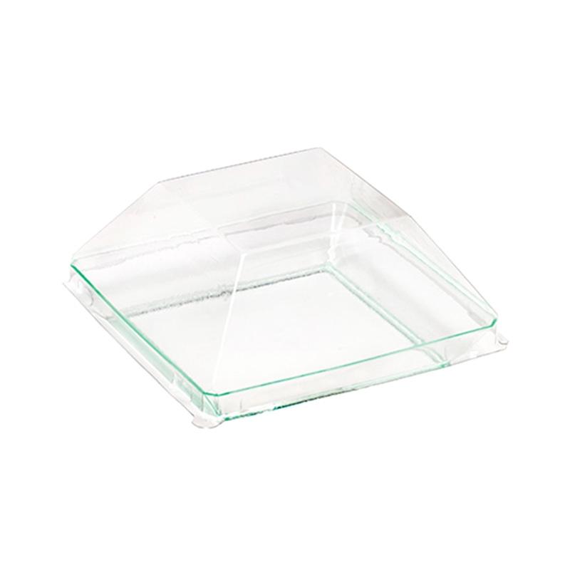Tapas Transparente para Mini Plato 90X90 mm. Alto 35 mm. (50 u.)