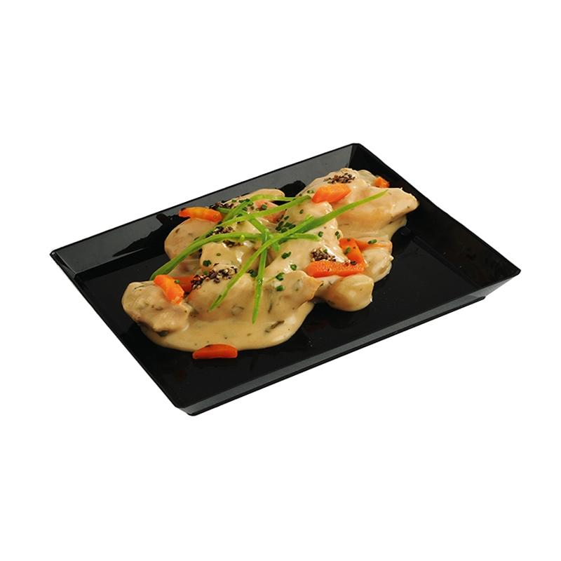 Plato Quarzt Negro 185X130X17 mm. (25 u.)