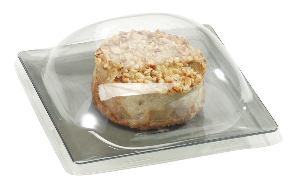Plato Fluid Gris Fume 110X110X13 mm.