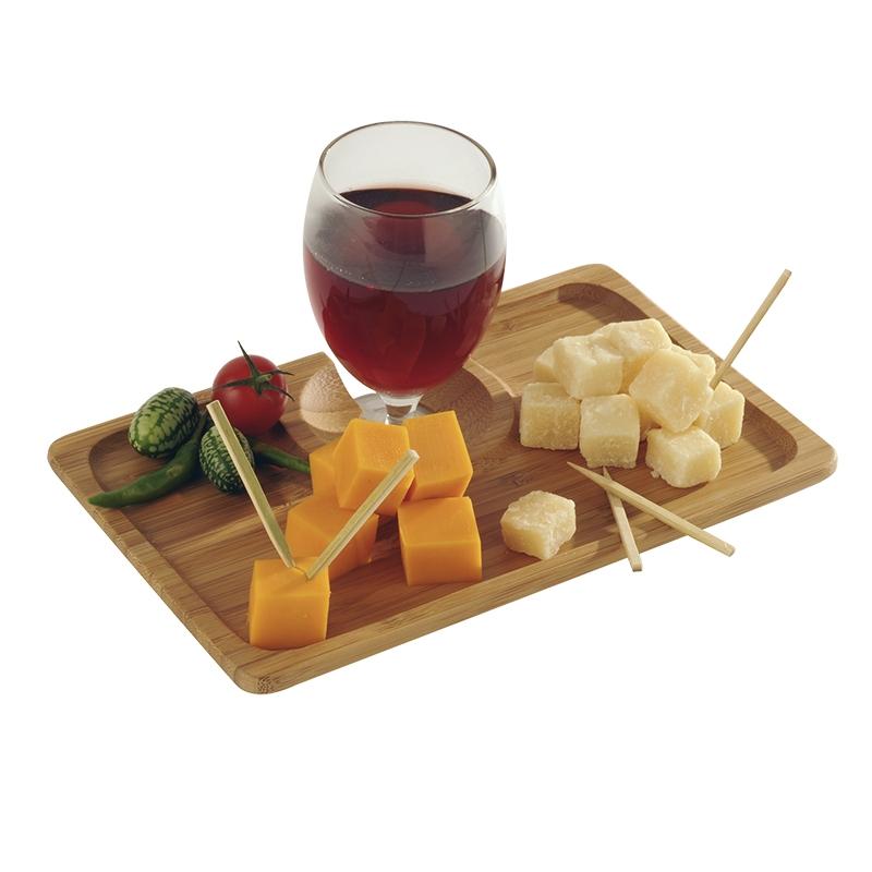 Bandeja Cocktail Bambú 205X125X8 mm. (10 u.)