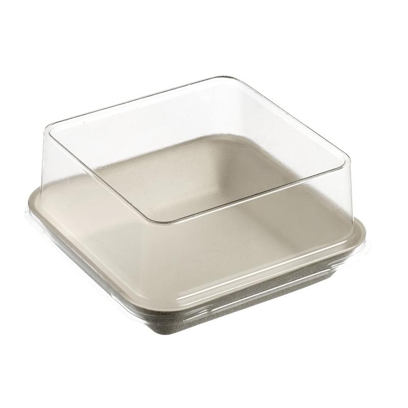 Tapas PET para Plato Kanopee 103X103X35,5 mm.  (200 u.)