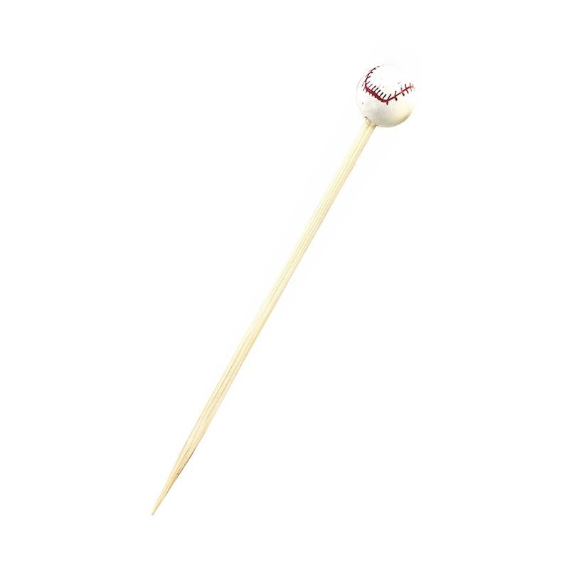 Brochetas Balón Beisbol 100 mm. (100 u.)
