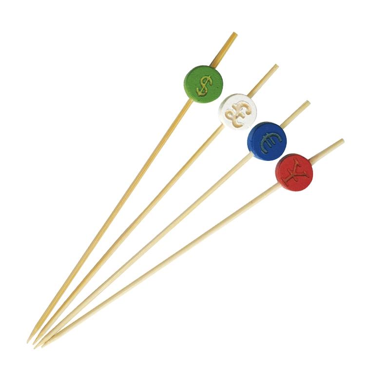 Brocheta de Bambú Divisas 120 mm. (200 u.)