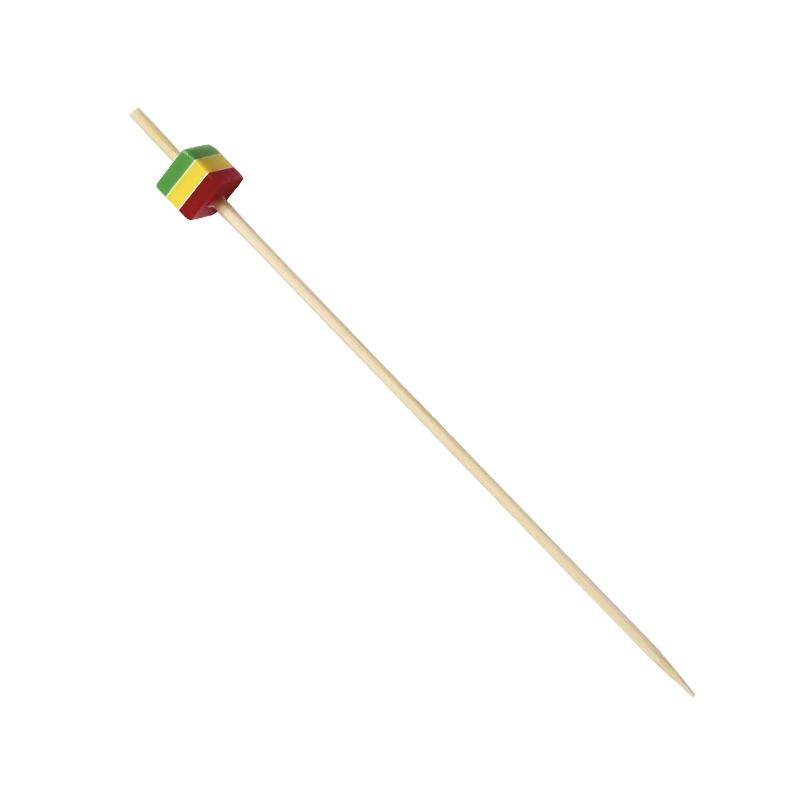 Brocheta Cubo 120 mm. Verde,Amarilla y Roja (200 u.)