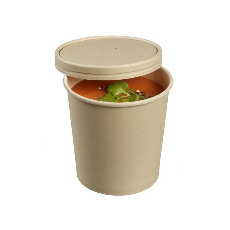 Bote de Bambú con Tapas Ø 99 Alto 95 mm. 450 ml. (25 u.)