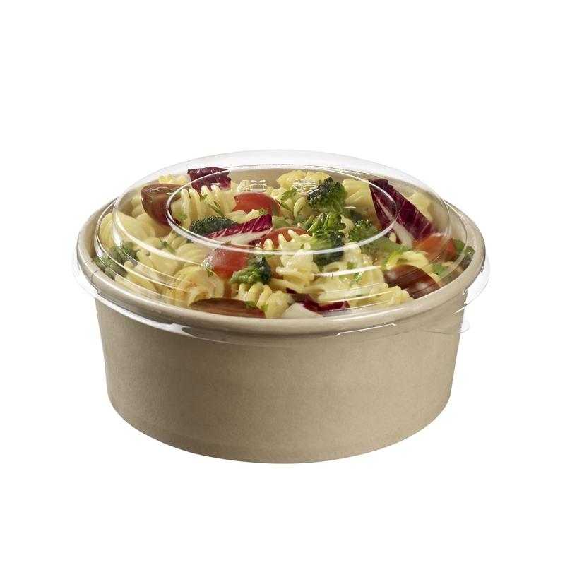 Ensaladera de Bambú con Tapas PET Ø 149 Alto 58 mm. 750 ml.