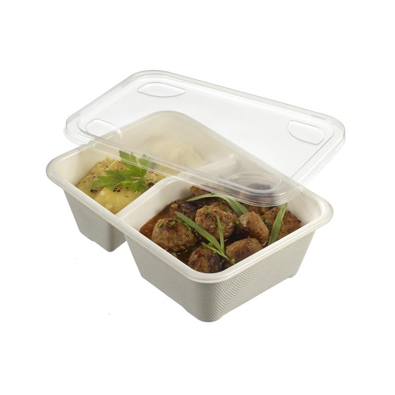 Tapas para Bandeja Quantum 183X131X8 mm. Transparente PP Reciclable