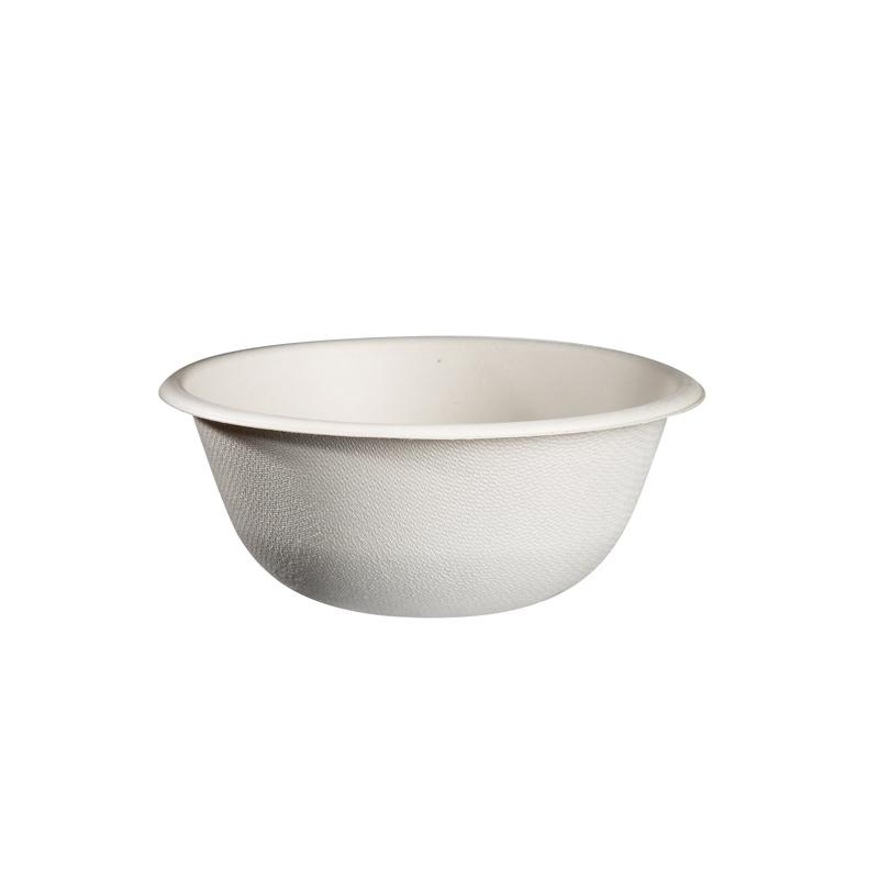 Bol Ming Pulpa de Caña Blanco Ø 150 700 ml. (50 u.)