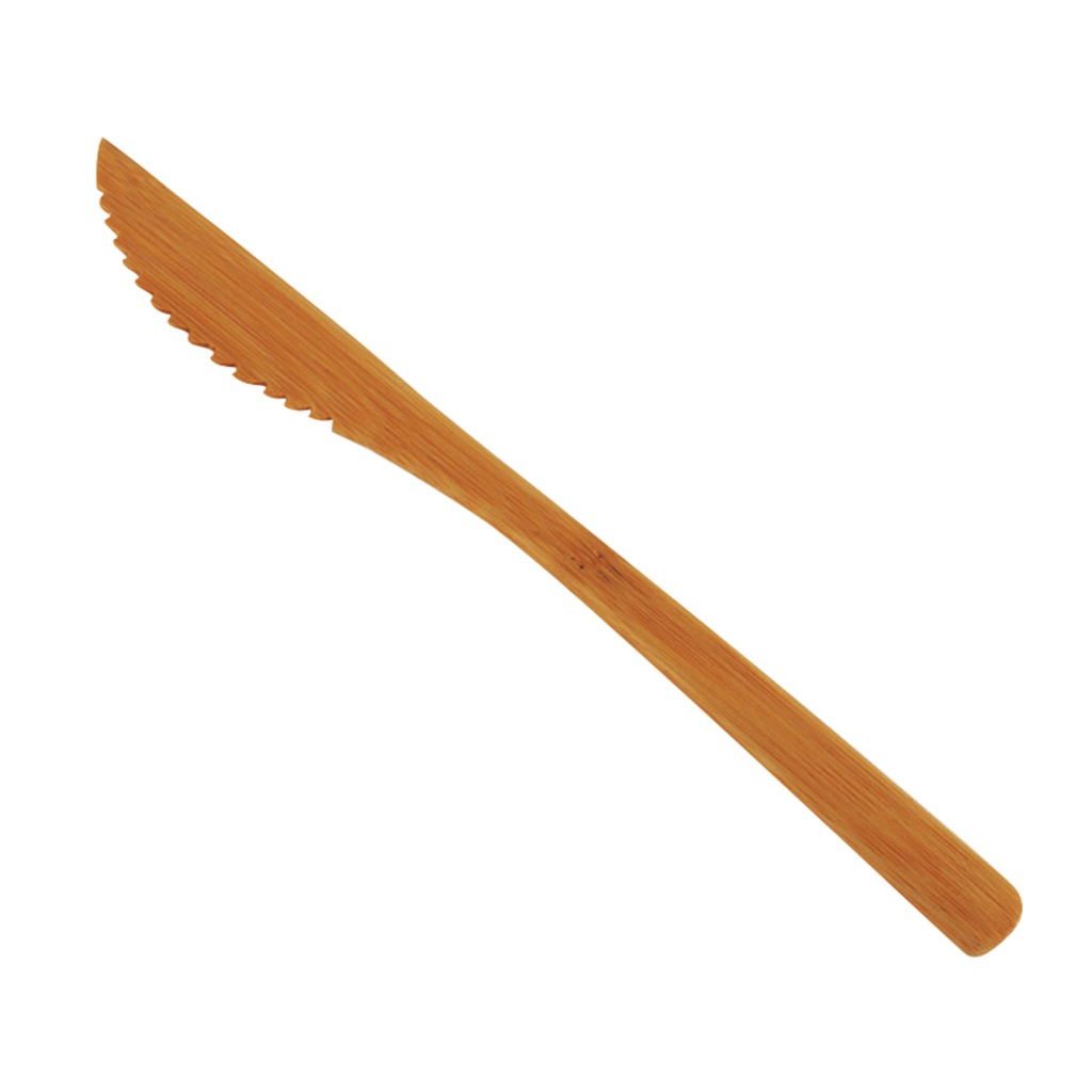 Cuchillo Bambú Barnizado 190 mm. (240 u.)