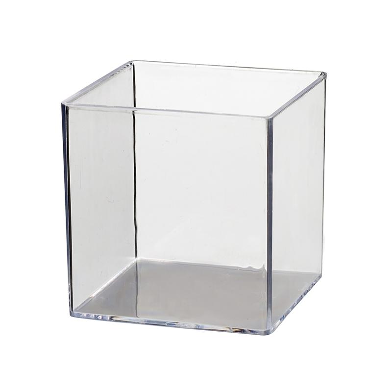 Ensaladera Cubo Transparente 100X100X100 820 ml. (5 u.)