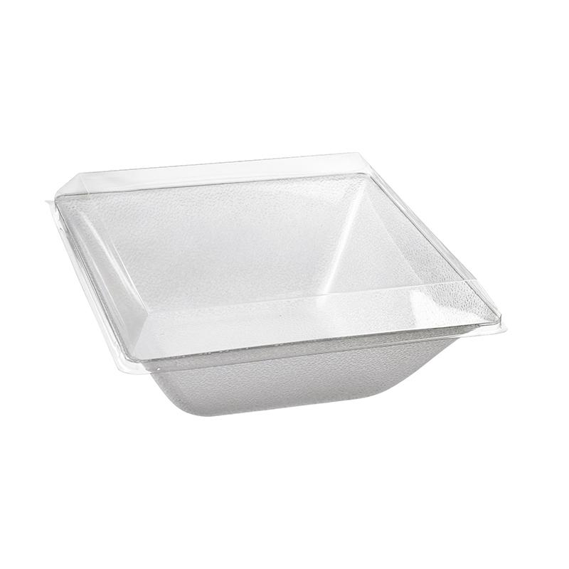 Tapas Transparente para Ensaladera Fluid de 1400 ml. Alto 35 mm. (50 u.)