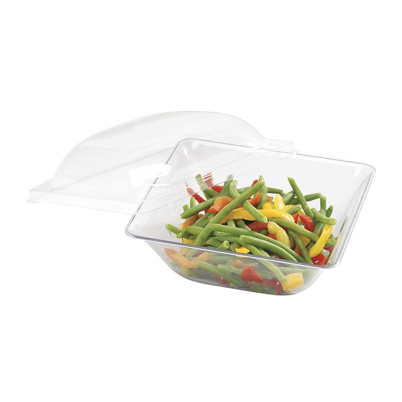 Tapas Transparente para Ensaladera Fluid de 900 ml. Alto 30 mm.