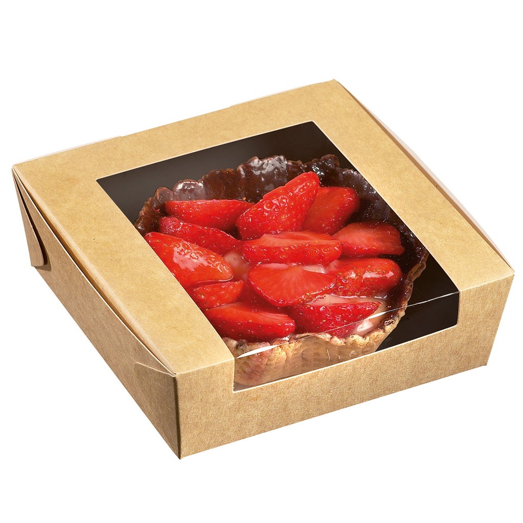 Caja Ecokraft con Ventana 140X140X40 700 ml. (50 u.)