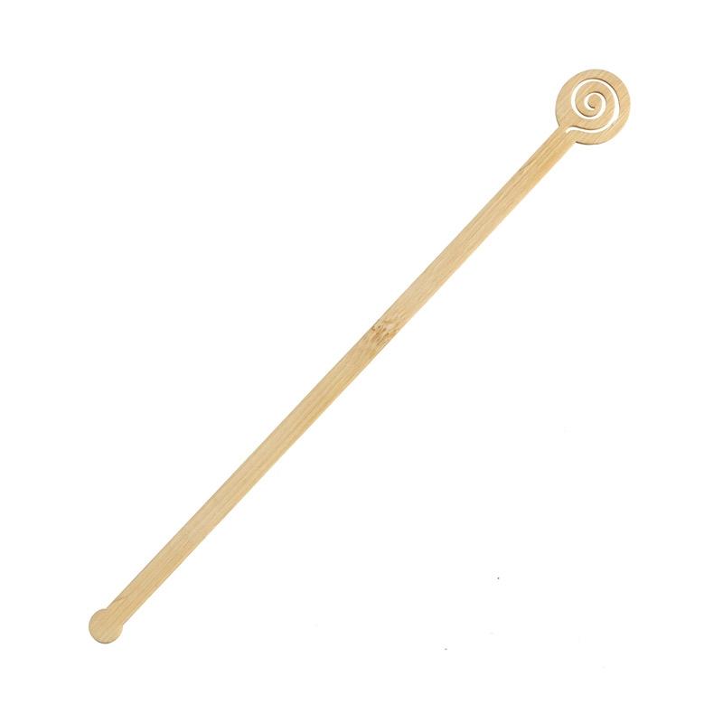 Agitador Espiral de Madera 200X22X2 mm. (100 u.)