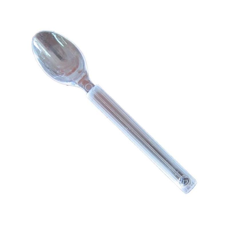 Cuchara Pequeña Mezzo Transparente 130 mm. (12 u.)