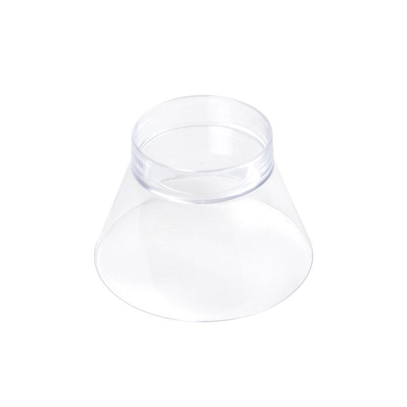 Base Transparente Plato Omega Ø 130 Alto 85 mm.  (1 u.)