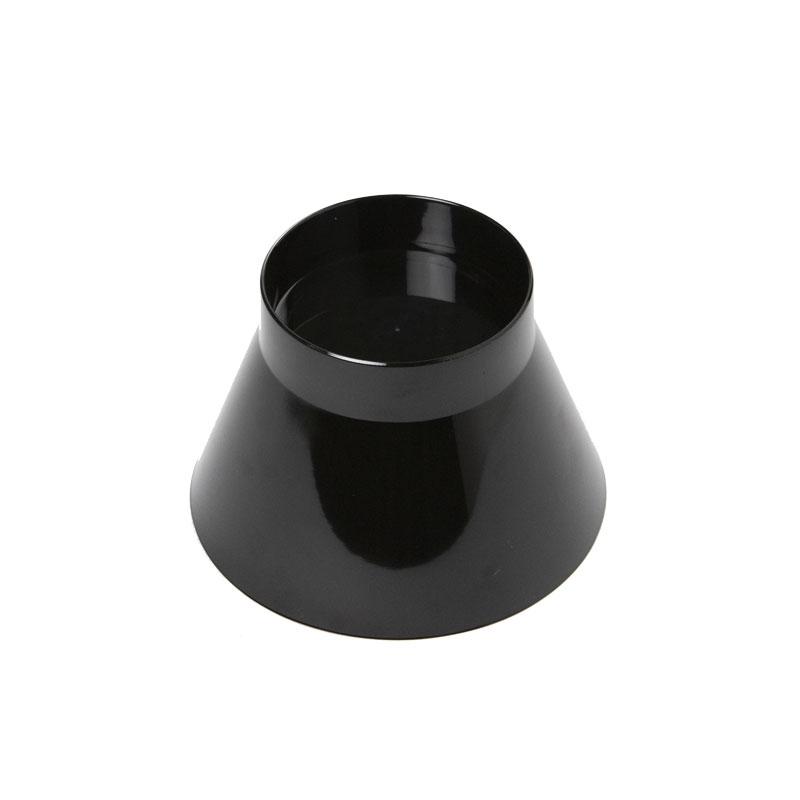 Base Negra Plato Omega Ø 130 Alto 85 mm.  (1 u.)