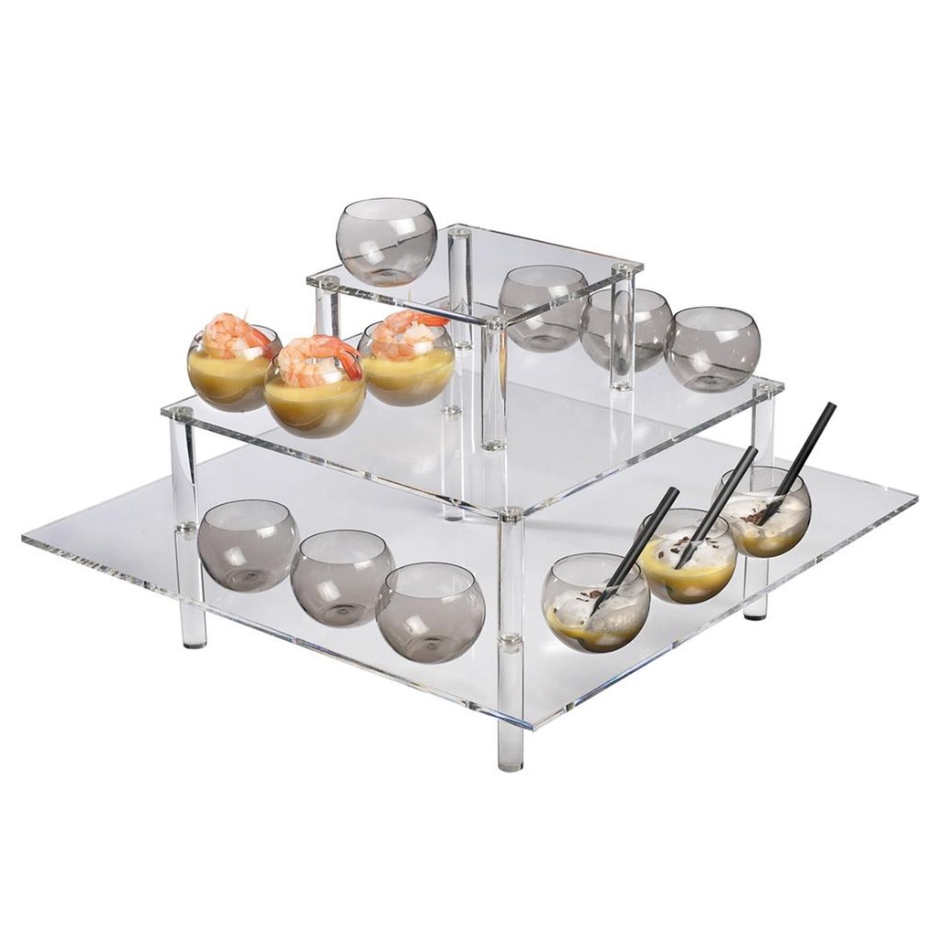 Soporte Tori Transparente 500X500X280 (1 u.)
