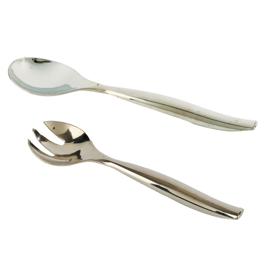 Cuchara y Tenedor Servicio Plata 250 mm. (5 u.)